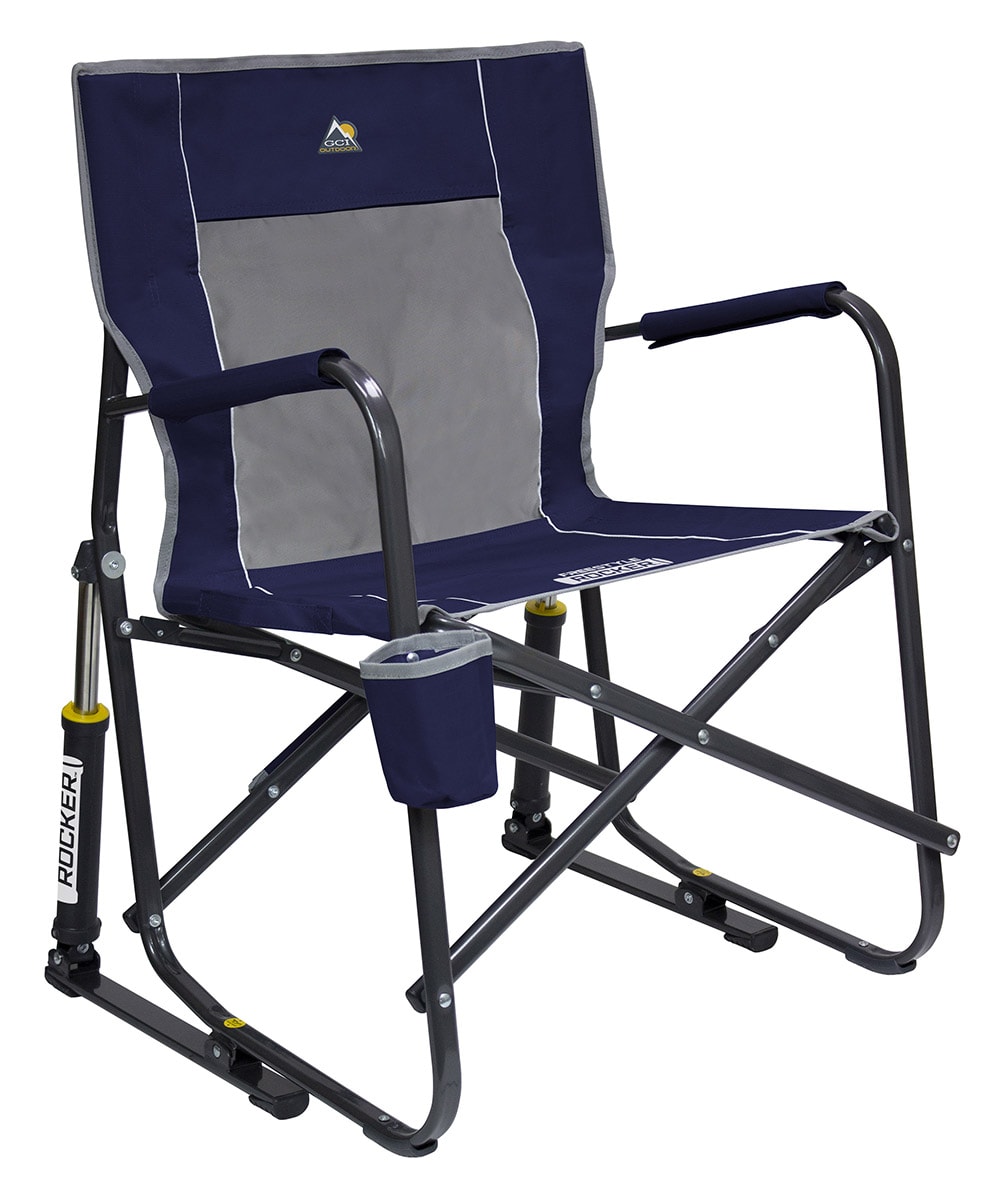 PHI VILLA Oversized Folding Camping Chair With Cooler Bag Thicken Padded  Chair Heavy-Duty Linearity Design THD-E01CC403-NB - The Home Depot