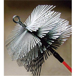 7 x 11 Flat Wire Brush / 3/8^ NPT