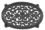 Trivet, Oval Filigree - Black