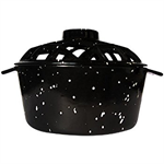 Steamer - Black Enamel - Speckeld