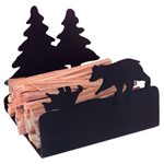 Fatwood Holder - Bear Black Steel Finish