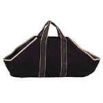 Black Canvas Tote Carrier w/Tan Handles